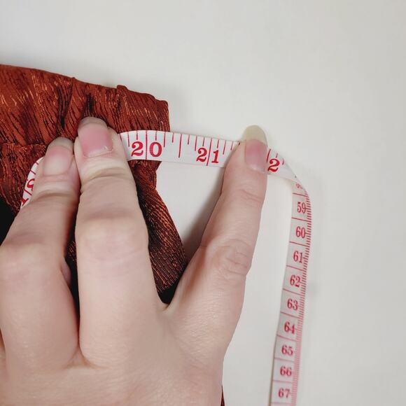 Untitled in Motion Emissus rust satin drawstring waist lounge pants - Picture 13 of 14